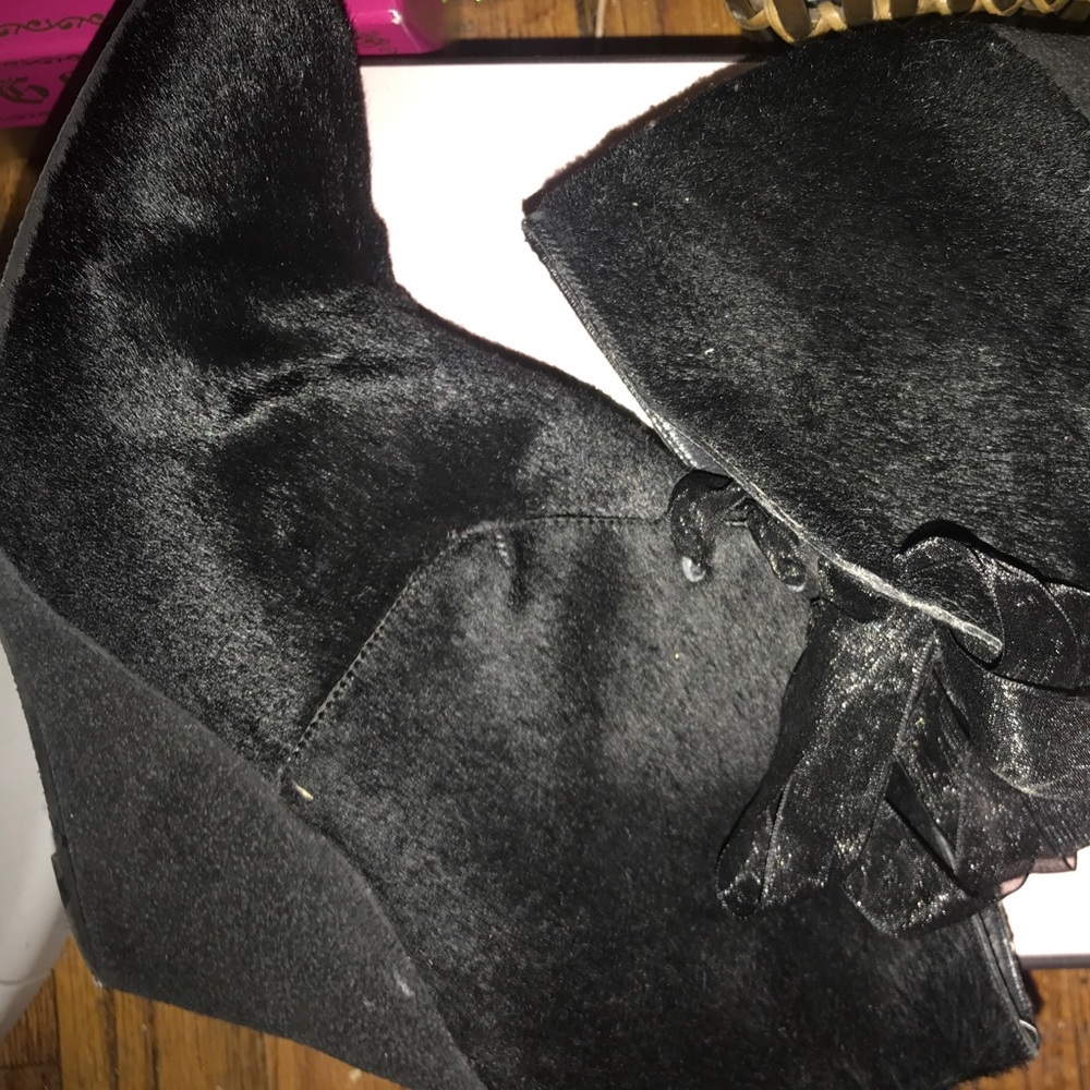 Burberry Wedge Heeled Ankle Booties